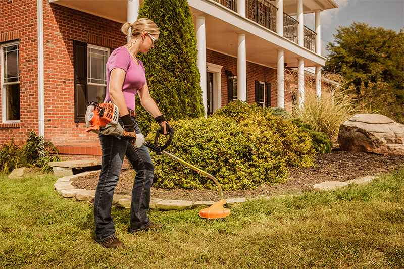 Tondeuse à gaz en forme de D