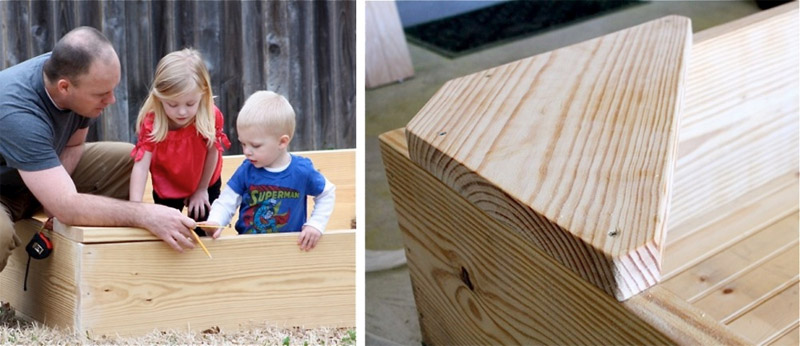 On attache les bancs