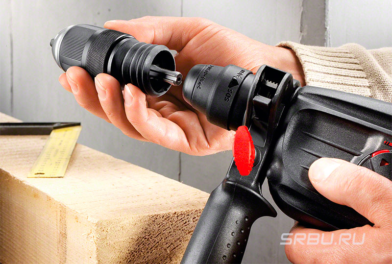 Marteau perforateur avec adaptateur