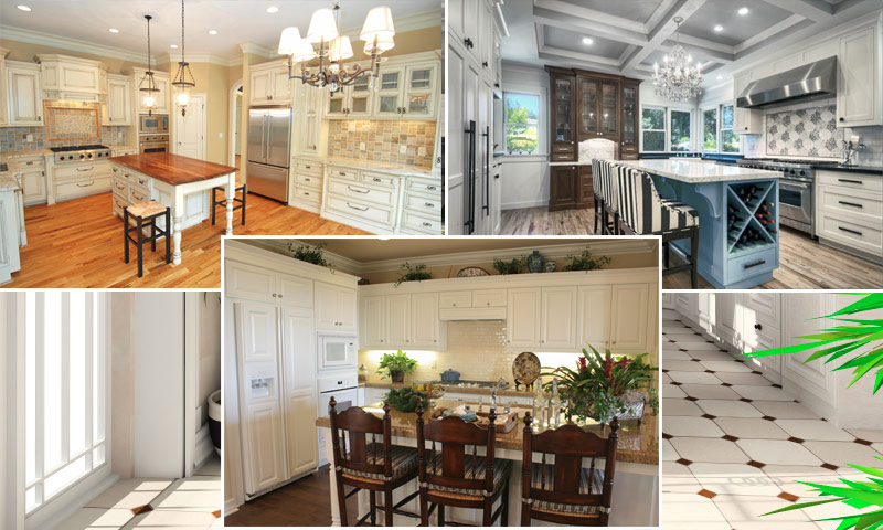 Cuisine blanche à l'intérieur - idées d'intérieur de cuisine