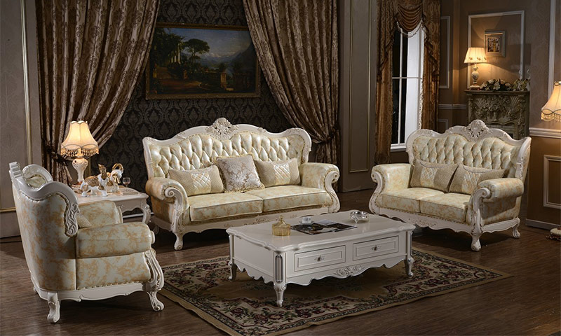 Style baroque à l'intérieur de différentes pièces