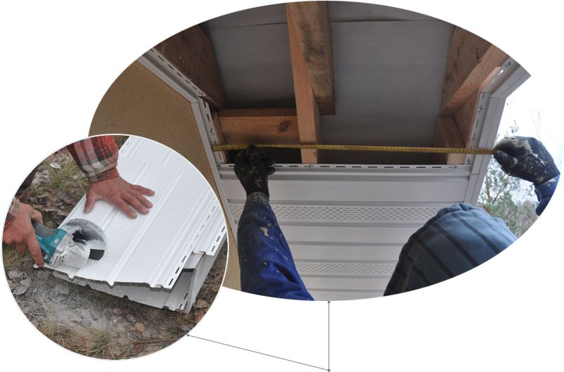 Nous mesurons et coupons la bande de spots