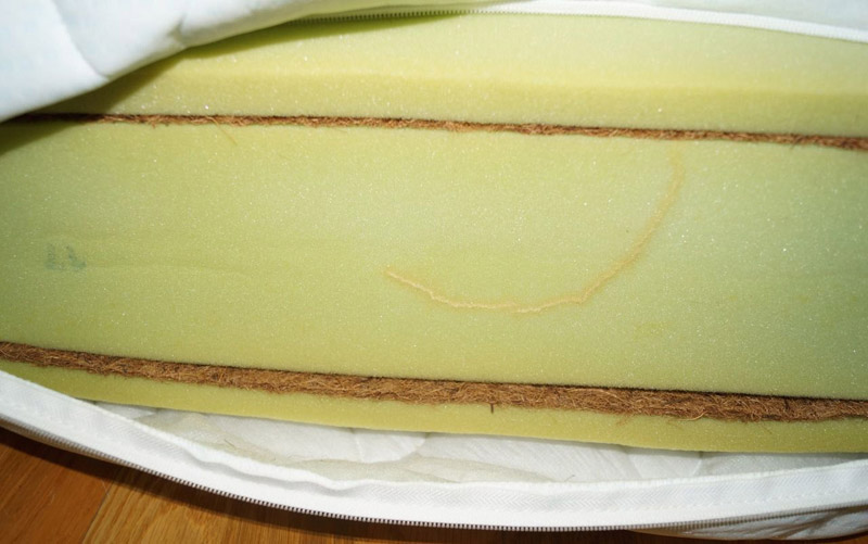 Rembourrage de matelas synthétique