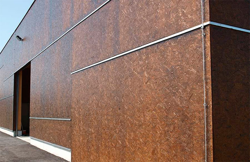 Plaque OSB revêtue d'azur