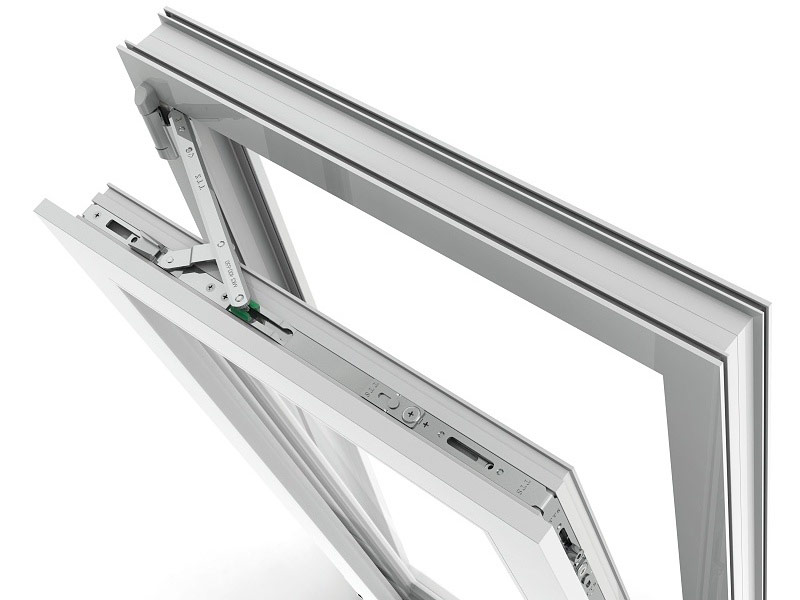 Ferrures de fenêtre en plastique pivotantes