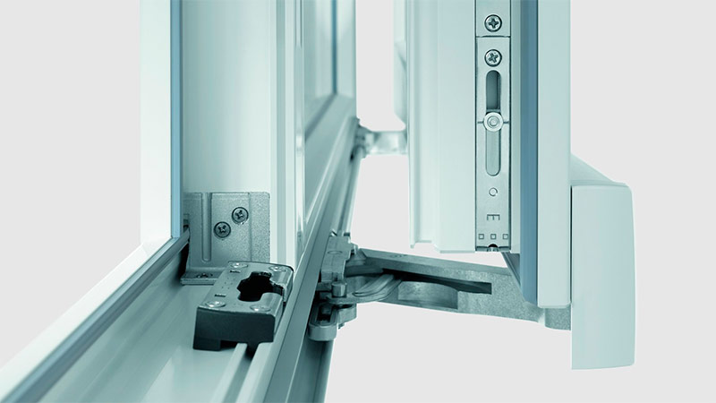 Ferrures de fenêtre en plastique coulissantes