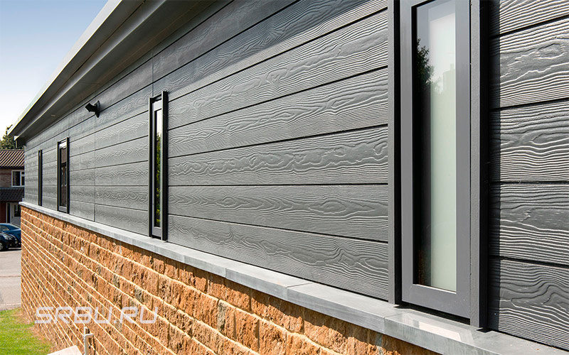 Façade de bardage en fibrociment