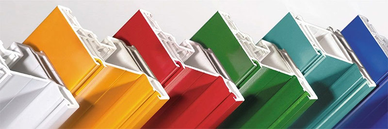 Profils de couleur pour fenêtres en plastique