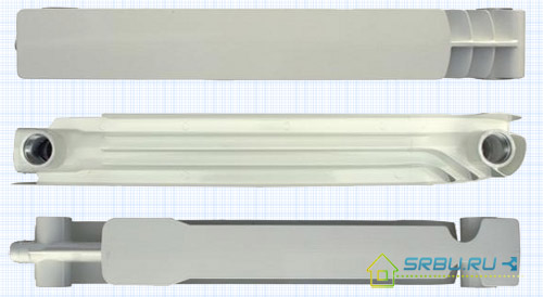 Section de radiateur d'injection