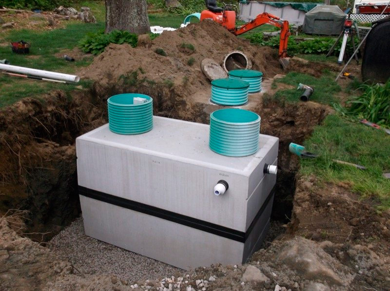 Réservoir en béton armé monolithique