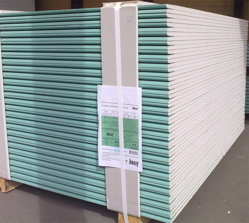 Cloison sèche résistant à l'humidité