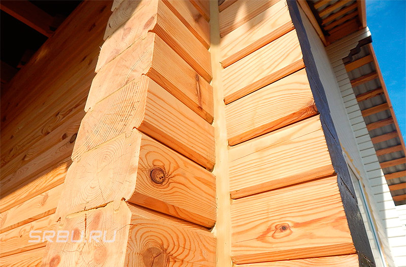 Maison de bois profilé