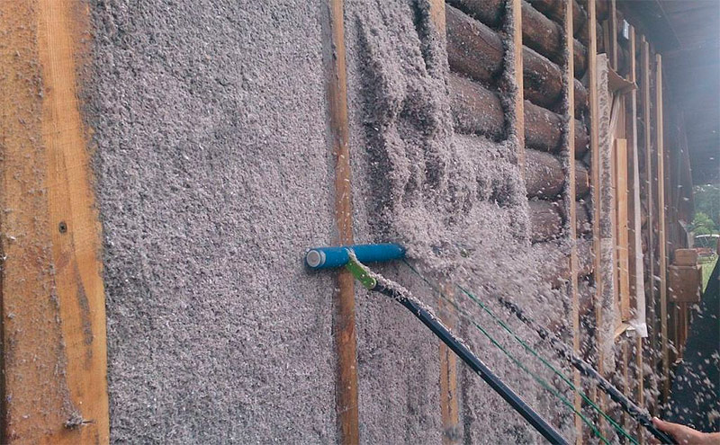 Enlever l'excédent de laine d'eco