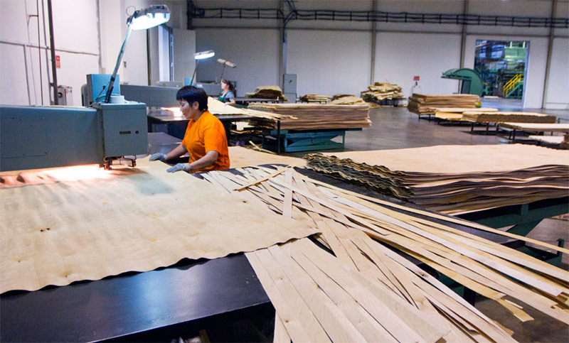 Réparation des défauts de contreplaqué