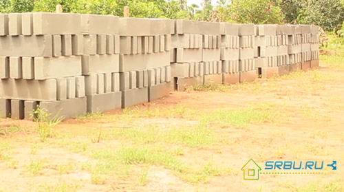 Mauvais stockage du béton cellulaire