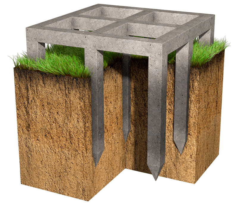 Fondation sur pilotis