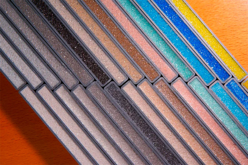 Teinté de paillettes