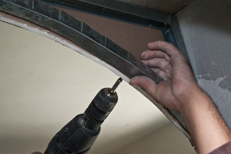 Visser un profil courbe