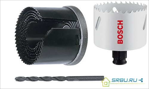 Couronnes pour couper de grands trous dans le bois