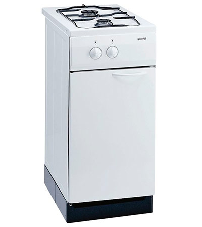 Cuisinière à gaz étroite