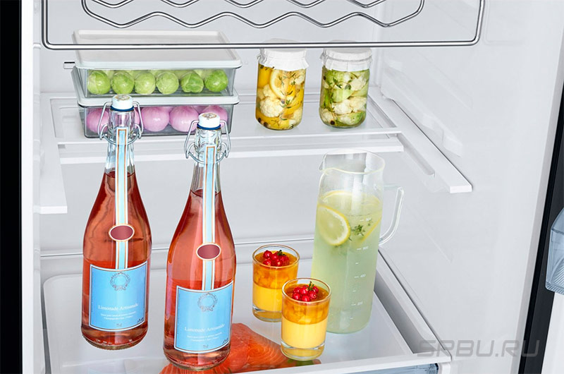 Tablette de réfrigérateur coulissante