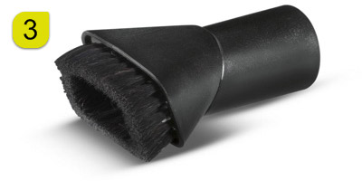 Pinceau ovale brossé court